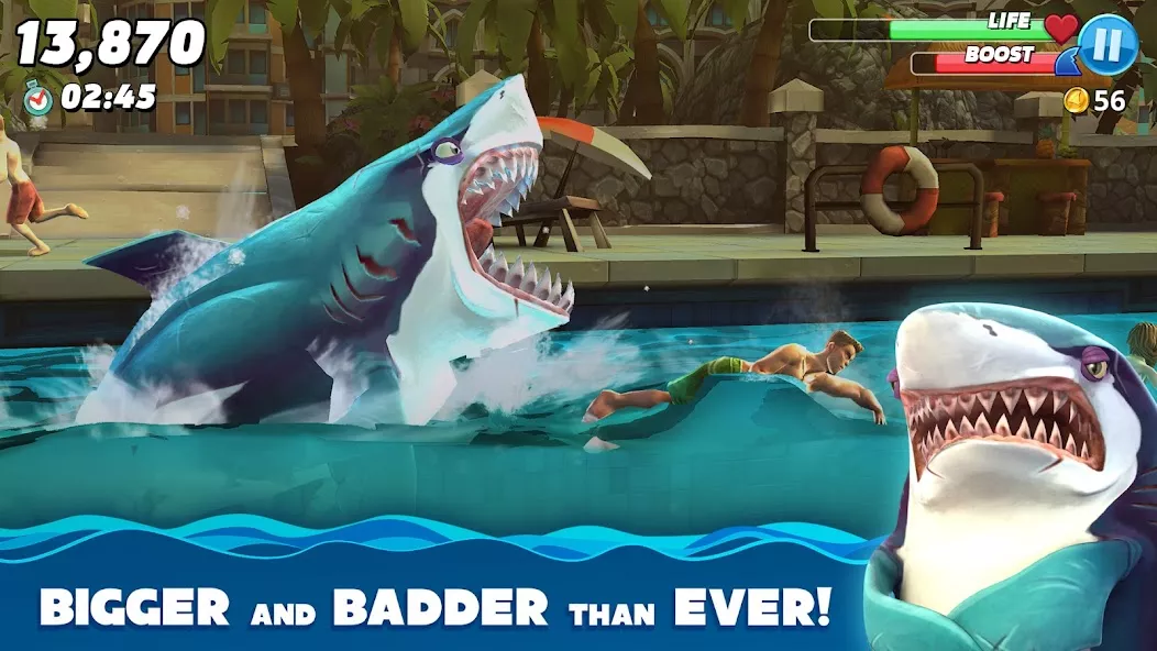饥饿鲨：世界手机版（Hungry Shark World APK）中文版 截图 1