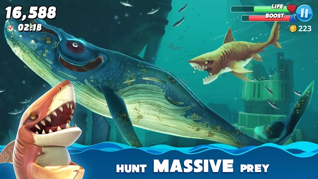 饥饿鲨：世界手机版（Hungry Shark World APK）中文版 截图 5